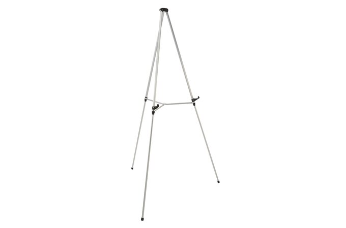 Quartet Aluminum Lightweight Telescoping Display Easel, 66, Supports 25  lbs., Silver, Display Easels