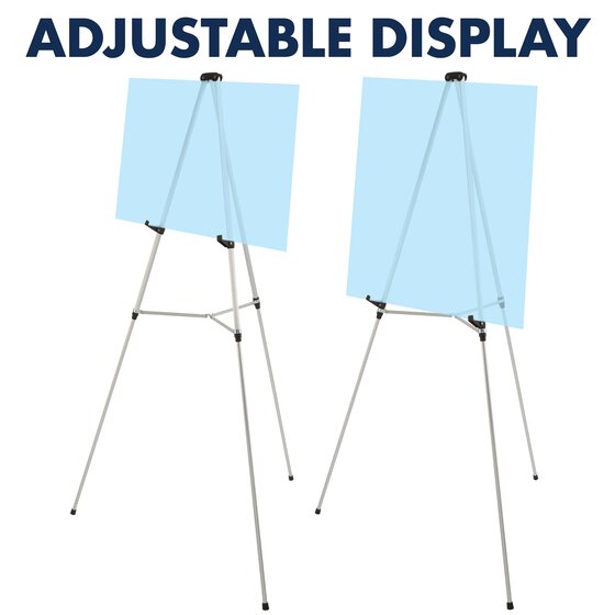 quartet easel, aluminum, lightweight, telescoping, 66" max. height