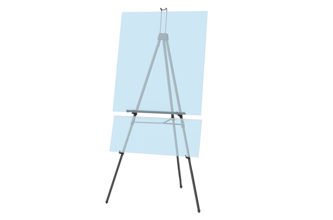 Quartet Aluminum Heavy Duty Display Easel, 66 Max. Height, Supports 45  Lbs., Black, Display Easels