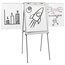 Quartet Steel Presentation Easel, Total Erase Whiteboard/Flipchart, 29" x 40", Black Frame thumbnail images 1 of 1