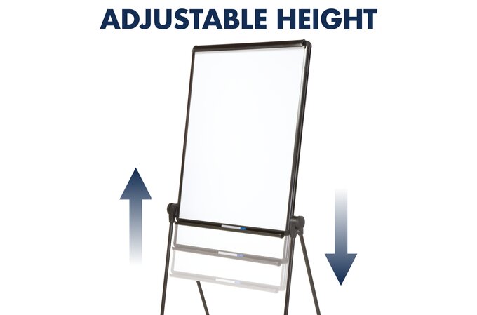 Ultima Easel Whiteboard Flipchart 27 X 34 Reversible Black
