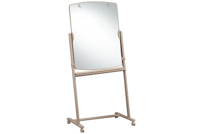 Reversible Total Erase Mobile Easel, Whiteboard, 31 x 41, Neutral Frame