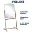 Reversible Total Erase Mobile Easel, Whiteboard, 31" x 41", Neutral Frame thumbnail images 2 of 2