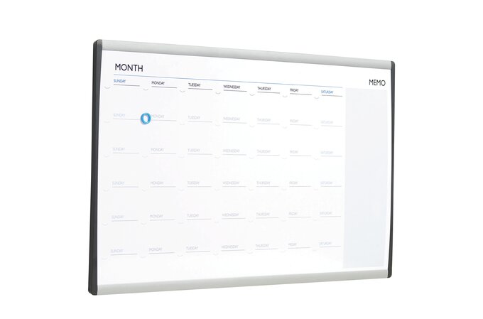 Magnetic Calendar Board, Dry Erase Board for Wall, Wall Mount