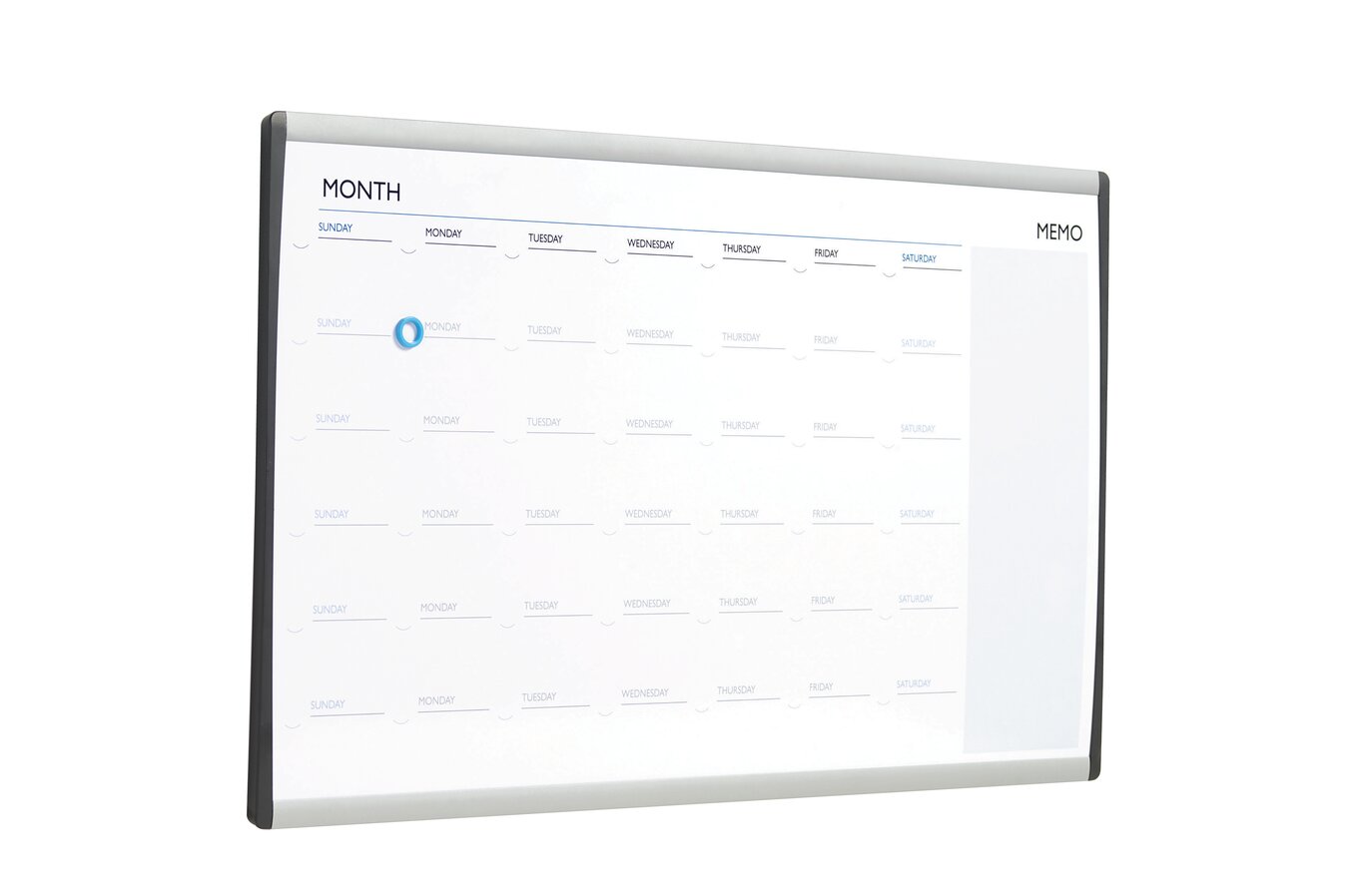 Kaap leraar grind Arc Cubicle Whiteboard Calendar, 30" x 18", Magnetic, Aluminum Frame |  Calendar & Planning Boards | Quartet
