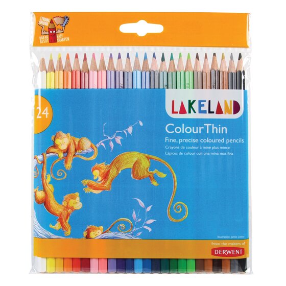 Pack de 24 lápices Lakeland Colourthin