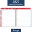 Cambridge Rouge Customizable Weekly Monthly Planner, Large