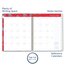 Cambridge Rouge Customizable Weekly Monthly Planner, Large