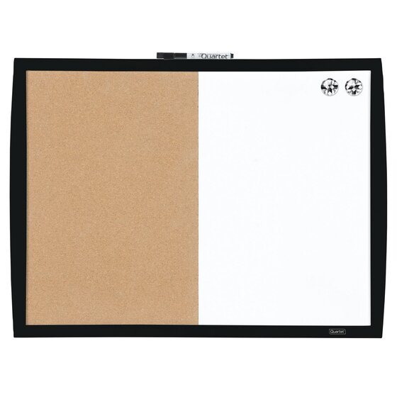 Quartet® Magnetic Combination Boards, Half Cork and Half Dry-Erase ...