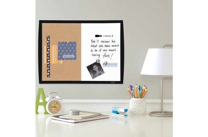 Quartet Magnetic Combination Boards Half Cork And Half Dry Erase Calendar Combo Chalk Boards Quartet