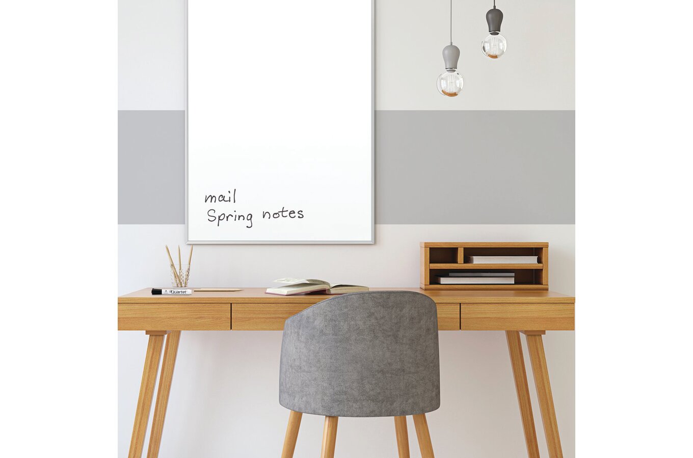 Table Top Dry Erase board using Acrylic Photo Frame - The Nomad Studio