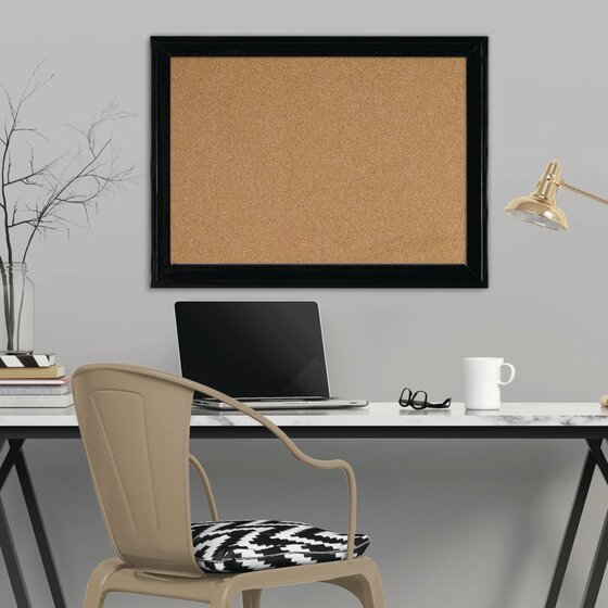 Quartet® Cork Bulletin Boards, Black Frame | Cork Boards | Quartet