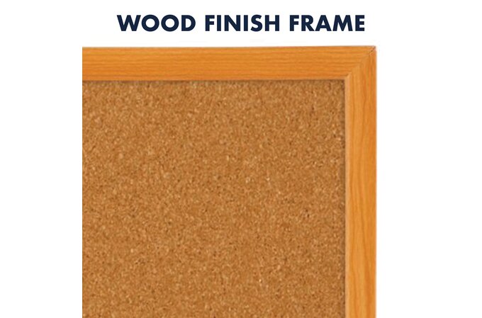 Quartet Cork Bulletin Board 24 X 36 Assorted Wood Finish Frame 6 Pack Home Solutions Bulletin Boards Quartet