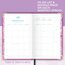 Ivory Ella Paisley Weekly-Monthly Hardcover Planner