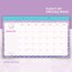 Ivory Ella Compact Monthly Desk Pad Calendar