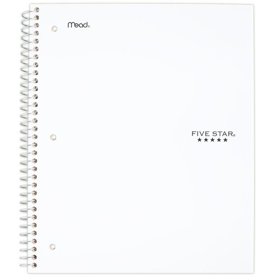 Five Star Advance Wirebound Notebook College Rule 11 X 8 1/2 5 Subject 200 for sale online 