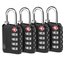 获得 TSA 认可的 4 位数组合密码锁（4 件装） thumbnail images 1 of 5