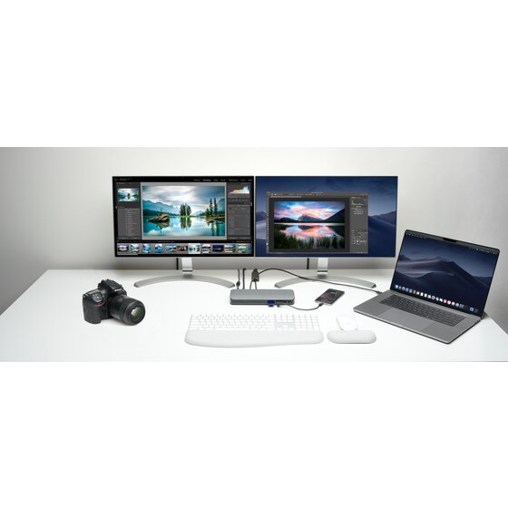 dual monitor macbook pro docking station