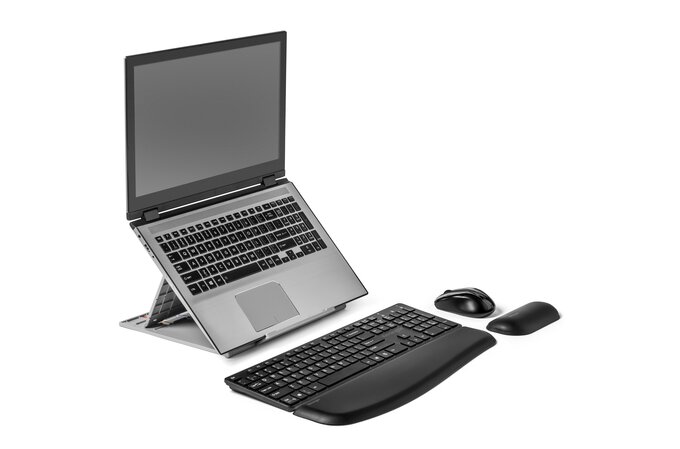 Desk York Soporte portátil ajustable para laptop, accesorios esenciales de  escritorio para trabajadores de oficina en casa, elevador y enfriador de