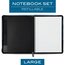 Cambridge Limited Refillable Notebook Cover, Notebook Included, Large, Blue
