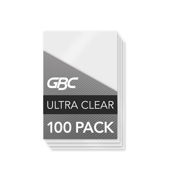 GBC HeatSeal UltraClear-ID Badge size^Quantity 100 