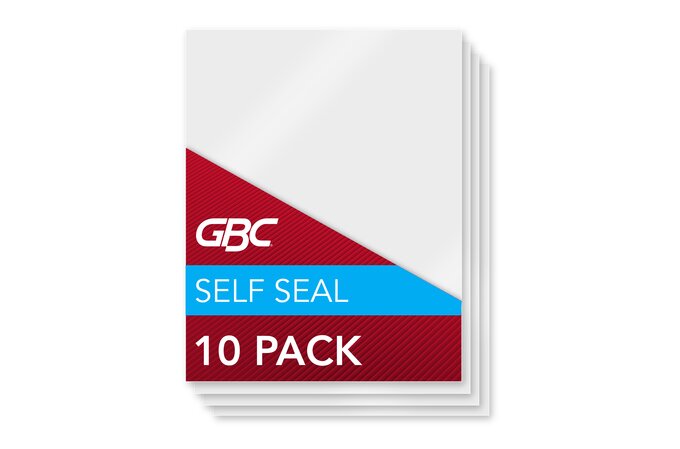 GBC Self Sealing Laminating Sheets, Single-Sided, Letter Size, 3 mil, 10  Pack