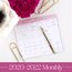 Cambridge Quinn Academic 2 Year Monthly Planner, Pocket
