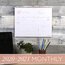 Cambridge WorkStyle Academic Monthly Wall Calendar, Coral