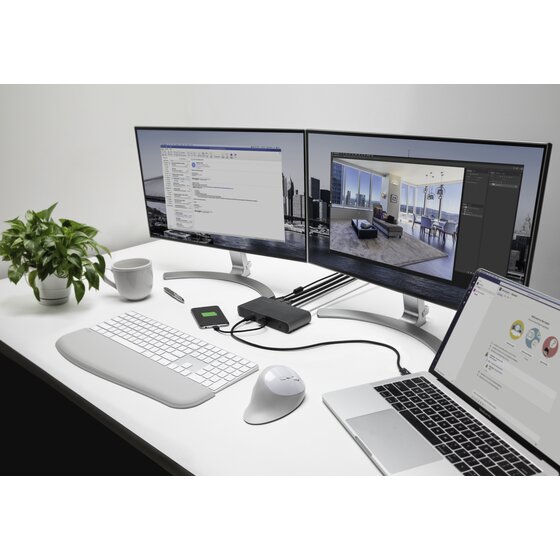 SD5500T and SD5550T Thunderbolt™ 3 and USB-C Dual 4K Hybrid Docking Station  - 60W PD – Win/Mac