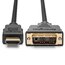 HDMI (M) til DVI-D (M) passiv toveis kabel, 1,8m thumbnail images 2 of 4