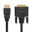 HDMI (M) til DVI-D (M) passiv toveis kabel, 1,8m thumbnail images 3 of 4