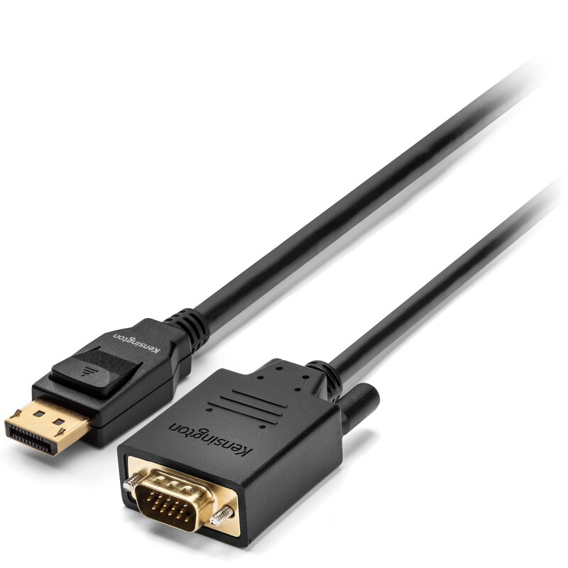 DisplayPort 1.2 (M) to VGA (M) Passive Unidirectional Cable, 6ft