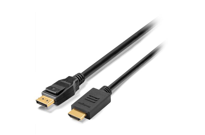 Zee Verenigen Wolkenkrabber DisplayPort 1.2 (M) to HDMI (M) Passive Unidirectional Cable, 6ft | Video  Adapters & Cables | 4k Video Adapter | Kensington