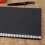 Cambridge Limited Wirebound Meeting Format Notebook, 80 Sheets, Large, Gray