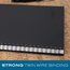Cambridge Limited Wirebound Meeting Format Notebook, 80 Sheets, Large, Gray