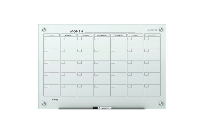 Magnetic Monthly Calendar Whiteboard for Fridge - Dry Erase