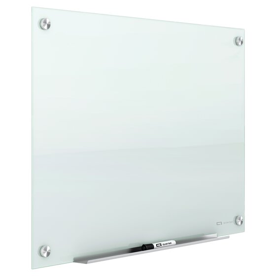 Infinity Glass Dry-Erase Board Presentation Easel, 24 x 36, White Surface, Frameless