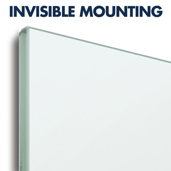 4' x 5' Frameless Big Glass White Board for Wall 48'' x 60'' Splicing Magnetic Tempered Glass Whiteboard Home Office ZHIDIAN Glass Dry Erase Board Ultra-Large 