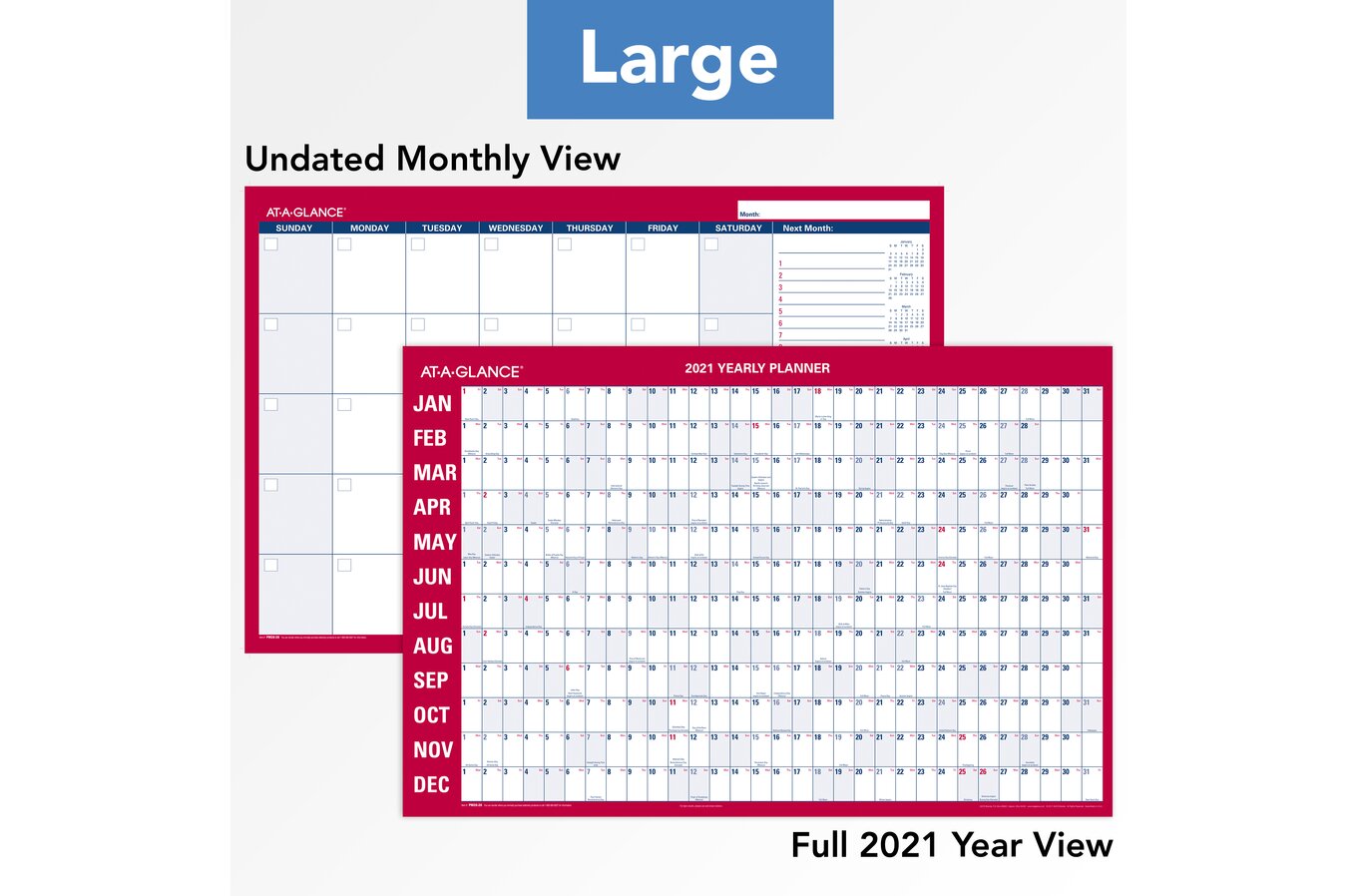 0 Uclsgpcwt4mm extra large monthly wall calendar 2021