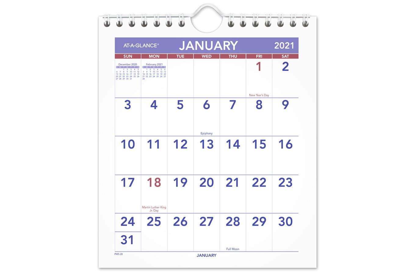 at a glance monthly calendar 2021