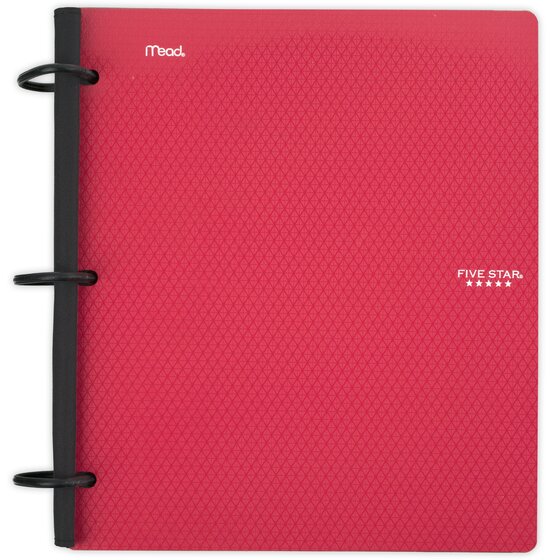 Notebook and Binder All-in-One Five Star Flex Hybrid NoteBinder 1 Inch Ring Binder Black 73412 