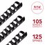 Mead CombBind Binding Spines, 9/16", Black, 125 Pack thumbnail images 2 of 8