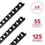 Mead CombBind Binding Spines, 3/8", Black, 125 Pack thumbnail images 2 of 8