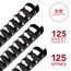 Mead CombBind Binding Spines, 5/8", Black, 125 Pack thumbnail images 2 of 8