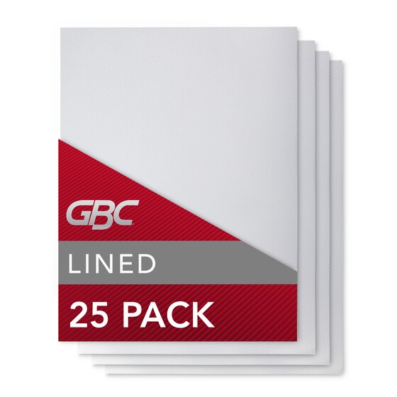 GBC Lined Design Binding Presentation Covers - For Letter 8 1/2 GBC Lined Design Binding Presentation Covers - For Letter 8 1/2