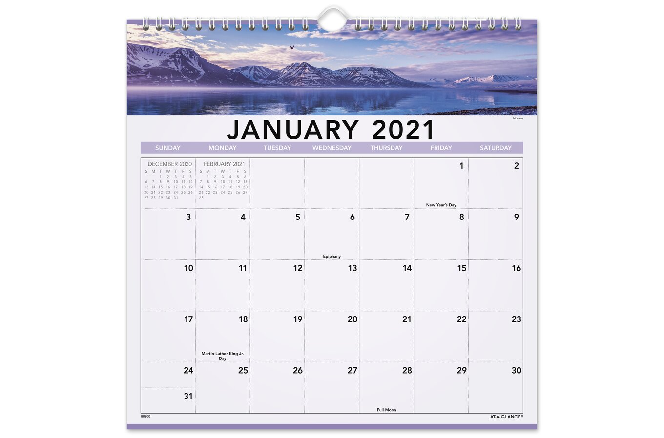 At A Glance 2021 Landscape Monthly Wall Calendar Small 12 X 12 Monthly Wall Calendars At A Glance