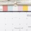 Katie Kime for Cambridge Cottage Stripes Academic Monthly Wall Calendar