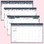 Ivory Ella for Cambridge Stripe Academic Compact Monthly Desk Pad Calendar