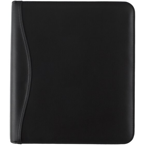 Scully Nappa Leather 7 Ring Weekly/Monthly Planner Agenda Black
