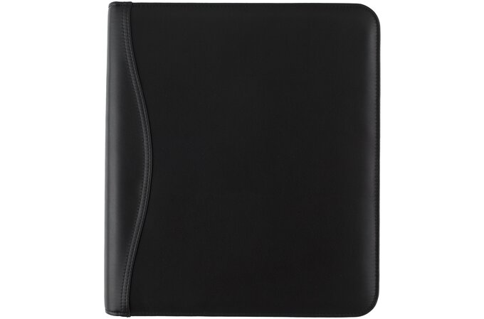 Scully Nappa Leather 7 Ring Weekly/Monthly Planner Agenda Black